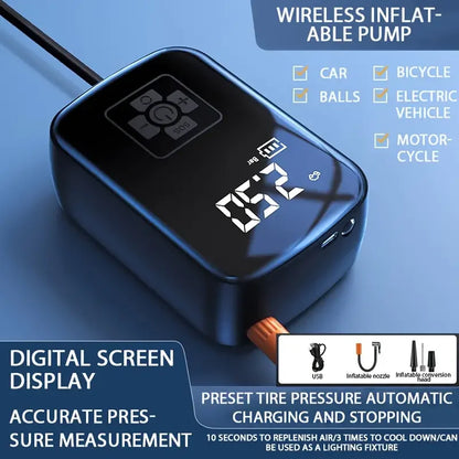 LEIBOO Wireless Car Air Compressor - Precision Inflation On The Go