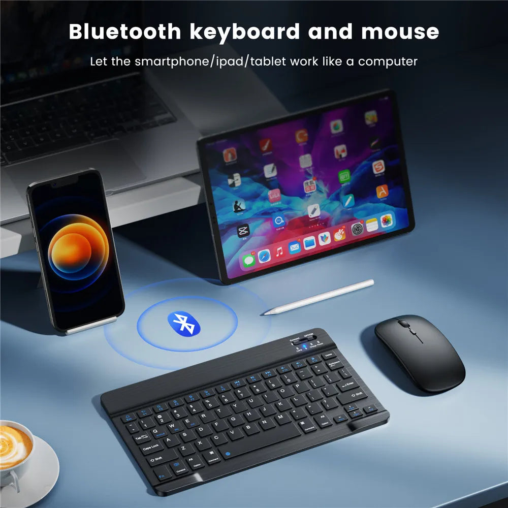 Ultra-Slim Portable Bluetooth-Compatible Keyboard: Your Ultimate Mobile Typing Solution