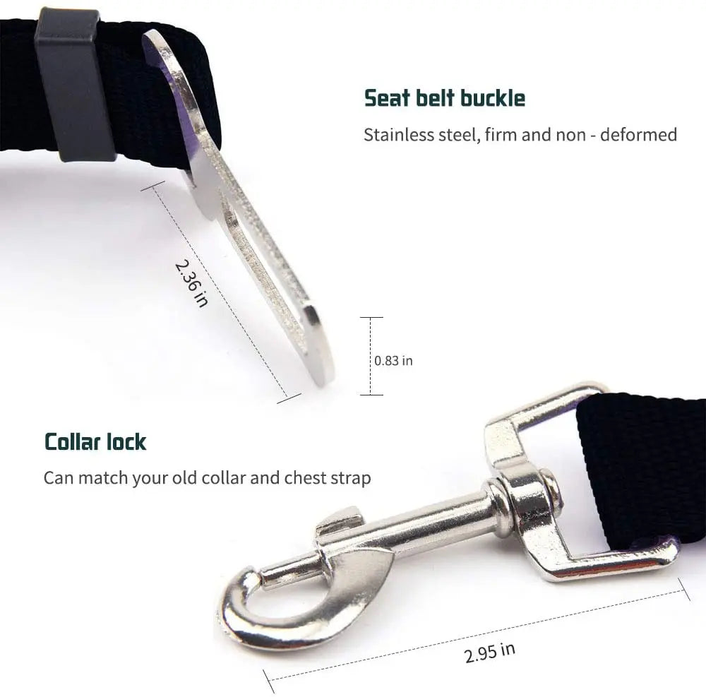 SafePaws Adjustable Pet Car Seat Belt: Secure Travels with SafePaws