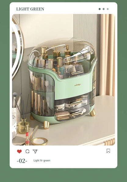 Clear Cosmetic and Jewelry Storage Box: Spacious Bathroom & Dressing Table Organizer