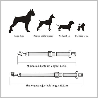 SafePaws Adjustable Pet Car Seat Belt: Secure Travels with SafePaws