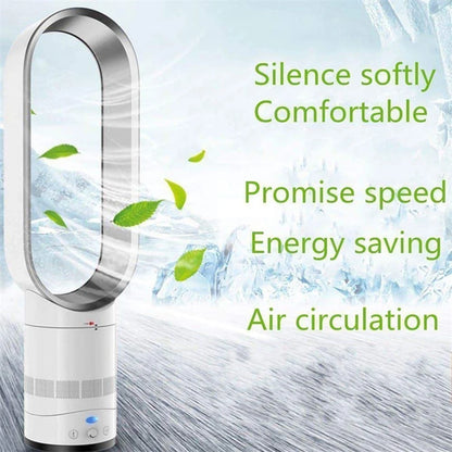 Smart Bladeless Floor Fan 2024: Quiet 16-Inch Tower with Remote