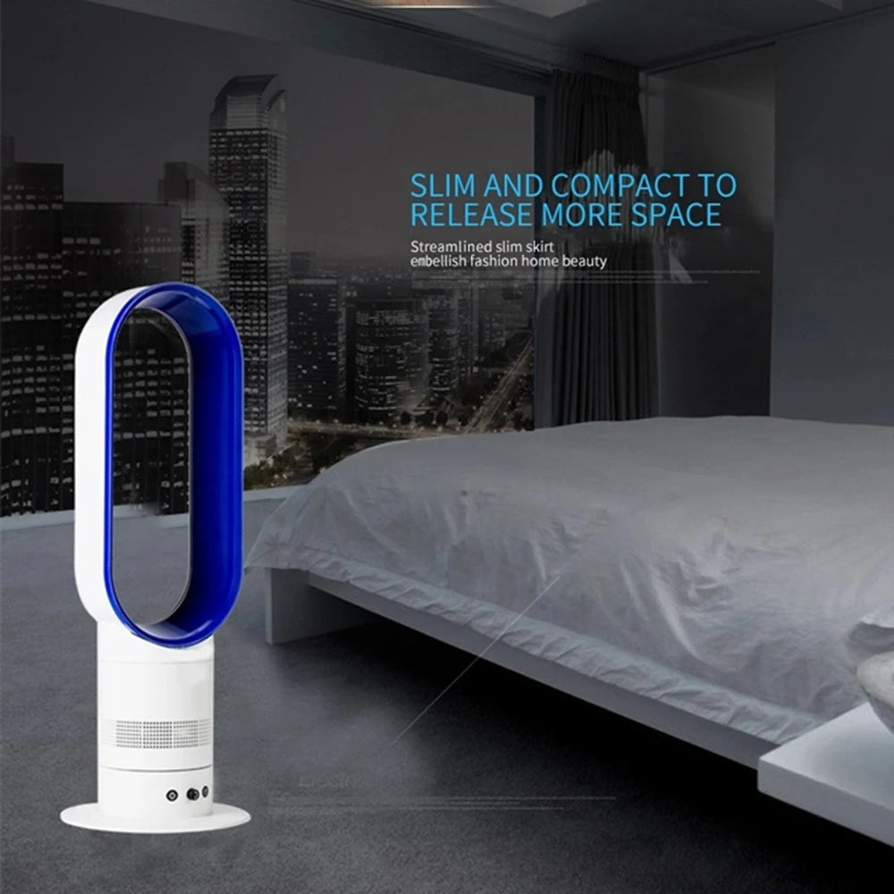 Smart Bladeless Floor Fan 2024: Quiet 16-Inch Tower with Remote