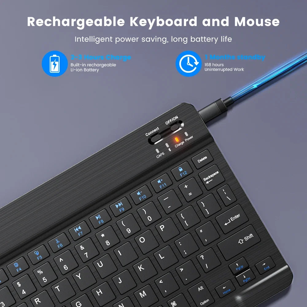 Ultra-Slim Portable Bluetooth-Compatible Keyboard: Your Ultimate Mobile Typing Solution