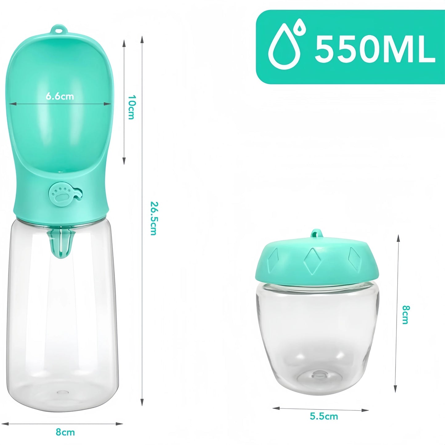 TravelBuddy Pet Water and Food Dispenser: Convenient Hydration and Feeding On-The-Go