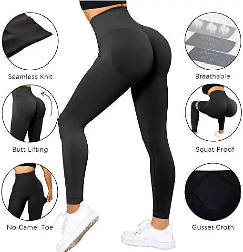 Ultimate Fit: Seamless Knitted Fitness GYM Pants