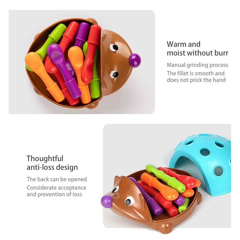 SpikeySense Montessori Hedgehog: Engage, Learn, and Grow!